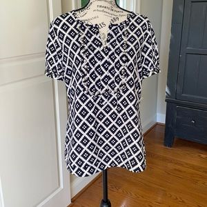 LAST CHANCE - 41 Hawthrone Moni Studded Short Sleeve Blouse